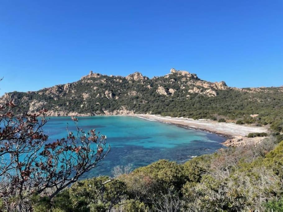 T2 D'Exception 100M Plage Terrasse Vue Mer Et Montagnes Propriano  Buitenkant foto